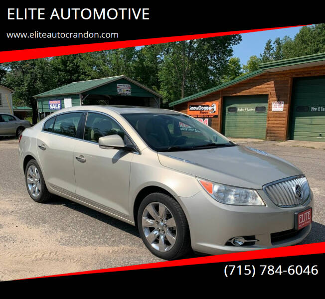 2012 Buick LaCrosse for sale at ELITE AUTOMOTIVE in Crandon WI