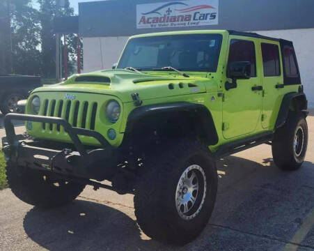 2016 Jeep Wrangler Unlimited for sale at Acadiana Cars in Lafayette LA