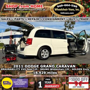2011 Dodge Grand Caravan for sale at Wheelchair Vans Inc in Laguna Hills CA