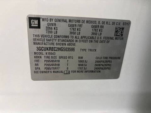 2017 Chevrolet Silverado 1500