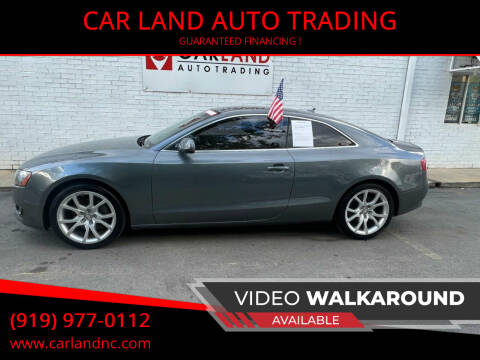 2012 Audi A5 for sale at CAR LAND  AUTO TRADING in Raleigh NC