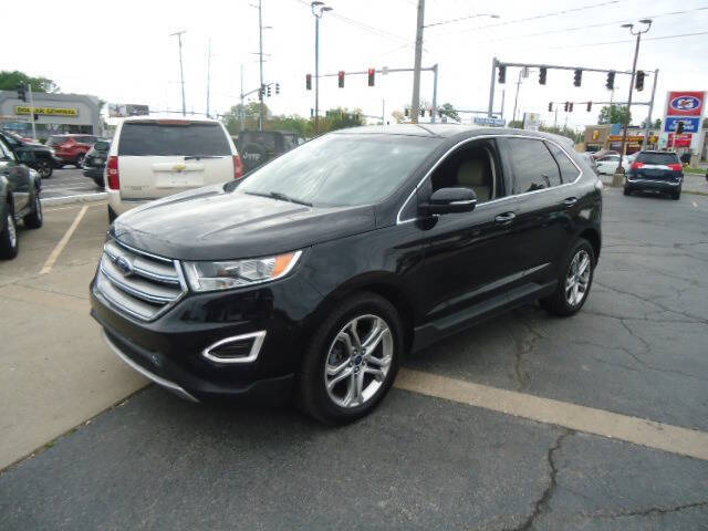 Black 2017 Ford Edge Titanium Titanium 4dr Crossover 2