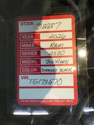 2026 RAM 2500