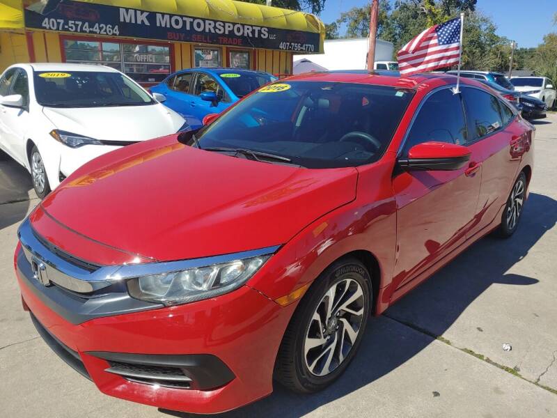 2016 Honda Civic for sale at MK Motorsports LLC. in Orlando FL