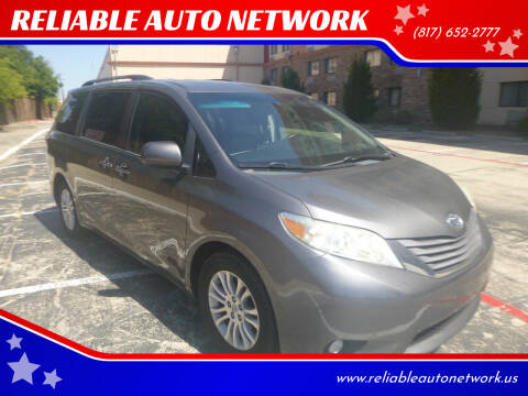 2015 Toyota Sienna for sale at RELIABLE AUTO NETWORK in Arlington TX