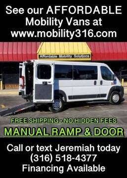 2020 RAM ProMaster for sale at Affordable Mobility Solutions, LLC - Mobility/Wheelchair Accessible Inventory-Wichita in Wichita KS