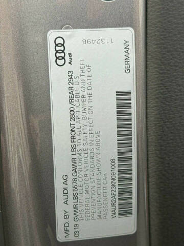 2019 Audi A7 quattro Premium Plus 55 TFSI