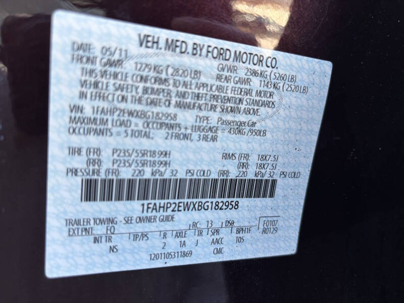 2011 Ford Taurus SEL