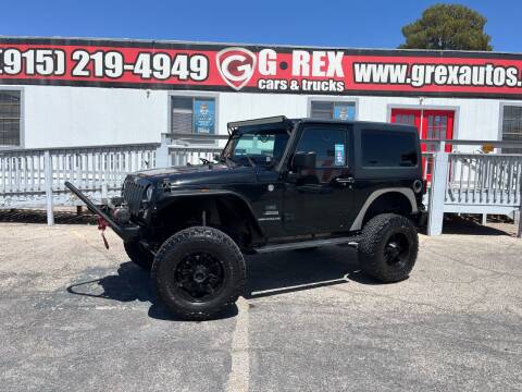 2014 Jeep Wrangler for sale at G Rex Cars & Trucks in El Paso TX