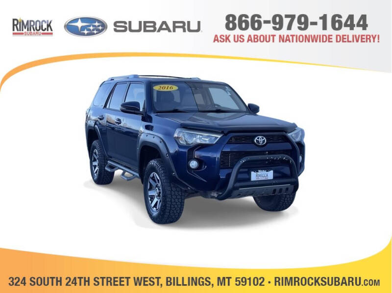 2016 Toyota 4Runner for sale at RIMROCK SUBARU in Billings MT