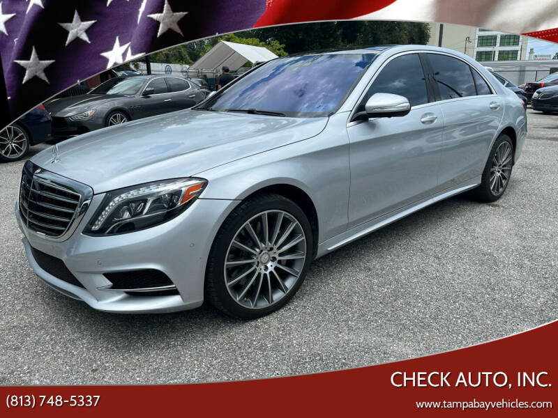 2015 Mercedes-Benz S-Class for sale at CHECK AUTO, INC. in Tampa FL