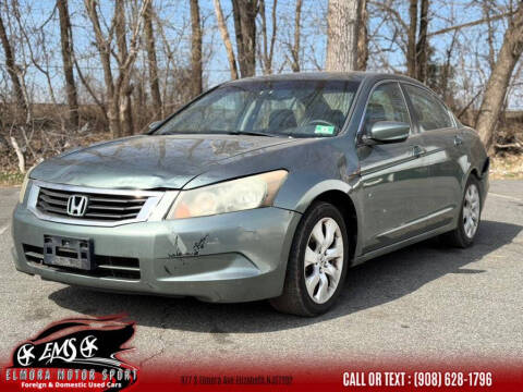 2008 Honda Accord for sale at Elmora Motor Sport in Elizabeth NJ