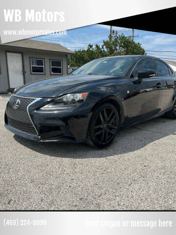 2014 Lexus IS 250 for sale at WB Motors in Lewisville TX