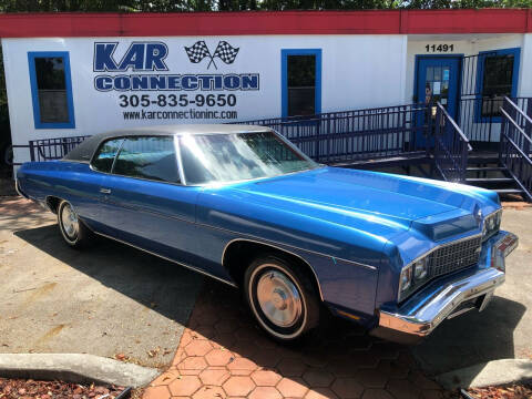 1973 Chevrolet Impala for sale at Kar Connection in Miami FL