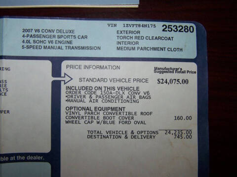 2007 Ford Mustang V6 Premium