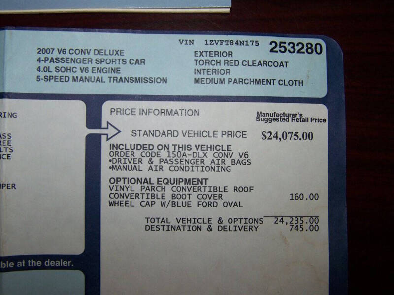 2007 Ford Mustang V6 Premium