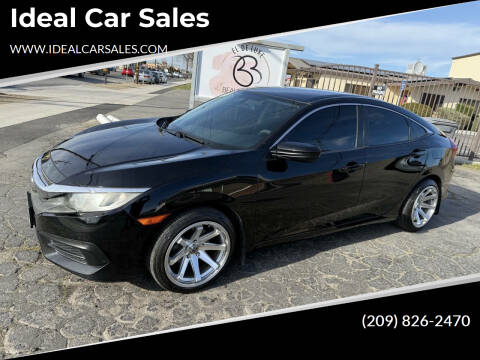 2017 Honda Civic for sale at Ideal Car Sales in Los Banos CA