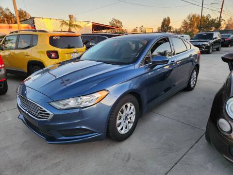 2018 Ford Fusion for sale at E and M Auto Sales in Bloomington CA