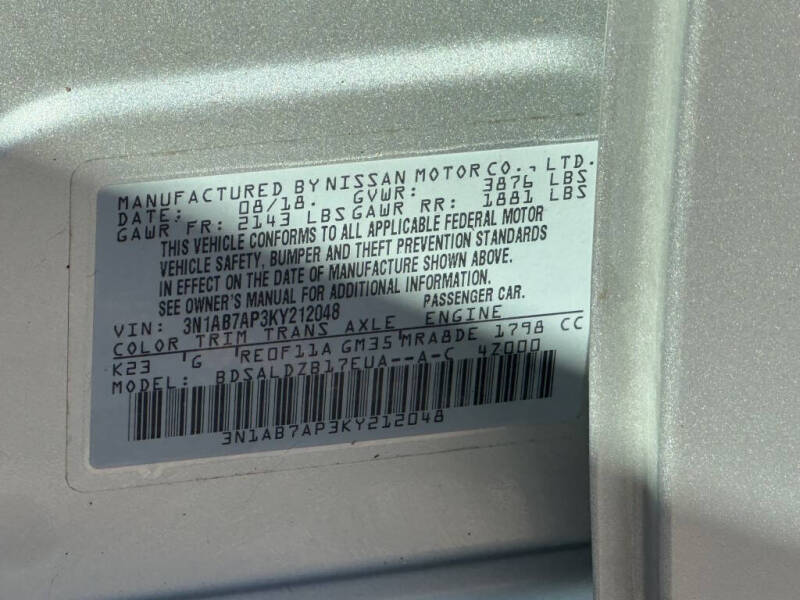 2019 Nissan Sentra SV