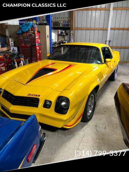 1979 Chevy Z28 for sale at CHAMPION CLASSICS LLC in Foristell MO