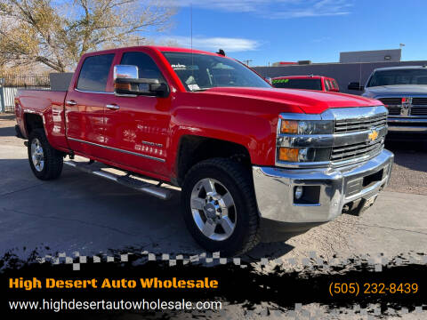 2017 Chevrolet Silverado 2500HD for sale at High Desert Auto Wholesale in Albuquerque NM