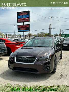 2013 Subaru Impreza for sale at PRISTINE AUTO SALES INC in Pontiac MI