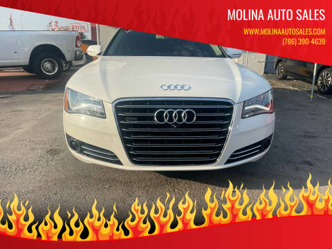 2014 Audi A8 L for sale at Molina Auto Sales in Hialeah FL