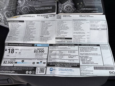 2016 Chevrolet Silverado 1500 LT