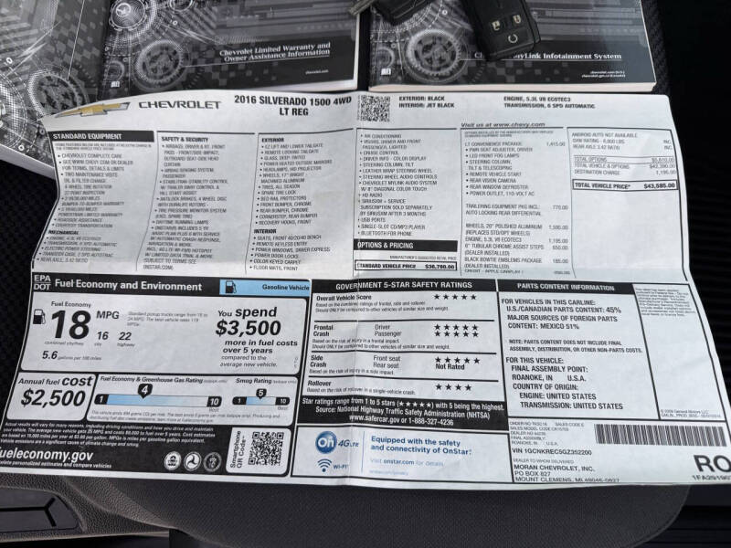 2016 Chevrolet Silverado 1500 LT