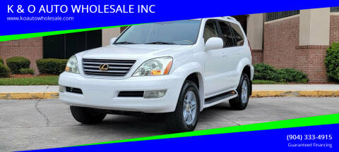 2006 Lexus GX 470 for sale at K & O AUTO WHOLESALE INC in Jacksonville FL