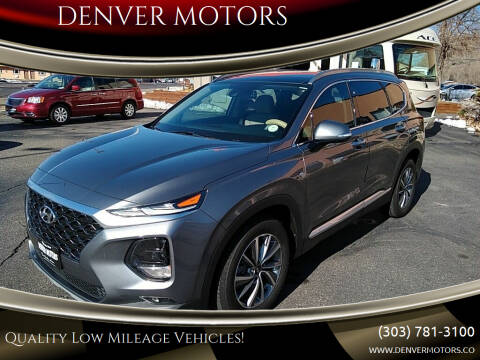 2019 Hyundai Santa Fe for sale at DENVER MOTORS in Englewood CO