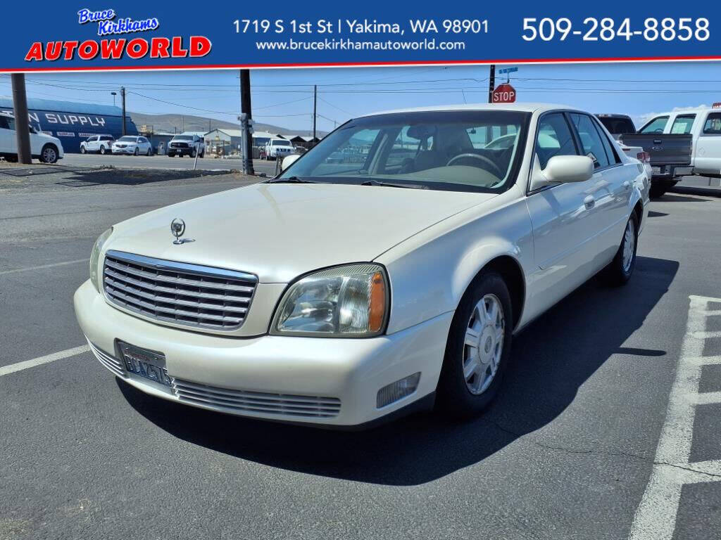 White 2003 Cadillac DeVille Base 4dr Sedan 1