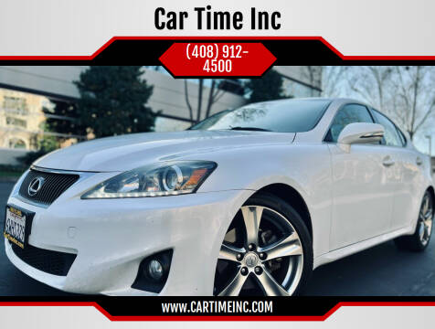 2012 Lexus IS 250 for sale at Car Time Inc in San Jose CA