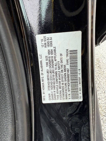 2017 Honda Ridgeline Black Edition