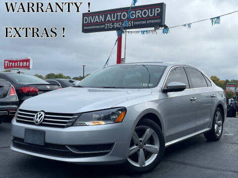 2012 Volkswagen Passat for sale at Divan Auto Group in Feasterville Trevose PA