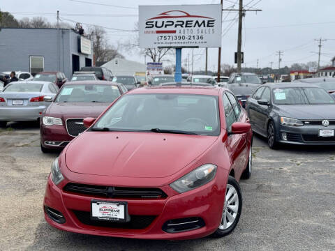 2014 Dodge Dart for sale at Supreme Auto Sales in Chesapeake VA