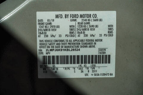 2019 Lincoln Nautilus Select