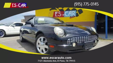 2003 Ford Thunderbird for sale at Escar Auto - 9809 Montana Ave Lot in El Paso TX