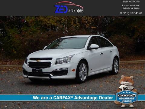 2015 Chevrolet Cruze for sale at Zed Motors in Raleigh NC