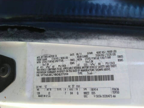 2011 Ford E-Series E-250