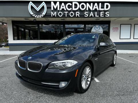 2011 BMW 5 Series for sale at MacDonald Motor Sales in High Point NC