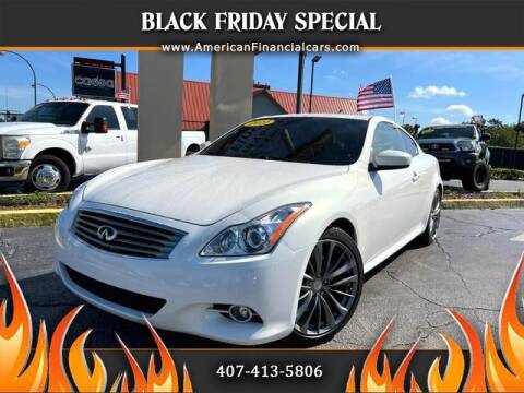 2011 Infiniti G37 Coupe for sale at American Financial Cars in Orlando FL