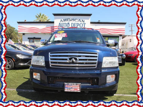 2007 Infiniti QX56 for sale at American Auto Depot in Modesto CA