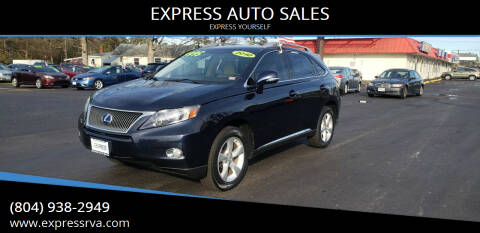 2010 Lexus RX 450h for sale at EXPRESS AUTO SALES in Midlothian VA