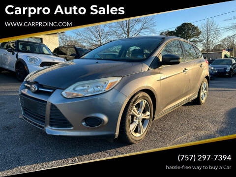 2013 Ford Focus for sale at Carpro Auto Sales in Chesapeake VA