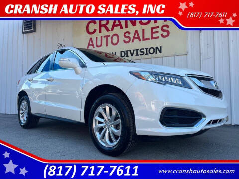 2017 Acura RDX for sale at CRANSH AUTO SALES, INC in Arlington TX