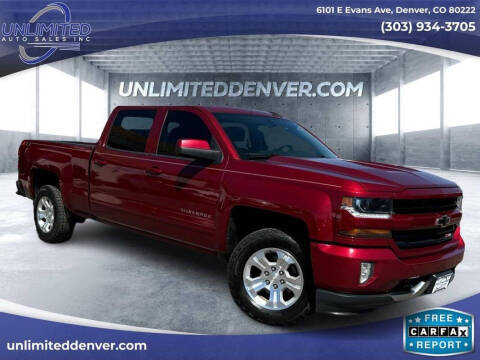 2018 Chevrolet Silverado 1500 for sale at Unlimited Auto Sales in Denver CO