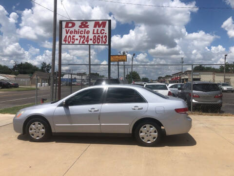 2004 Honda Accord for sale at D & M Vehicle LLC in Oklahoma City OK