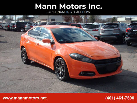 2013 Dodge Dart for sale at Mann Motors Inc. in Warwick RI