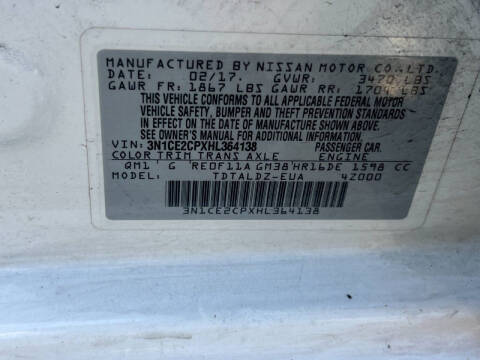 2017 Nissan Versa Note SV